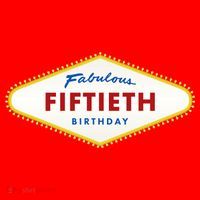 50th Birthday Las Vegas Fabulous fiftieth Santa Hat thumb 1