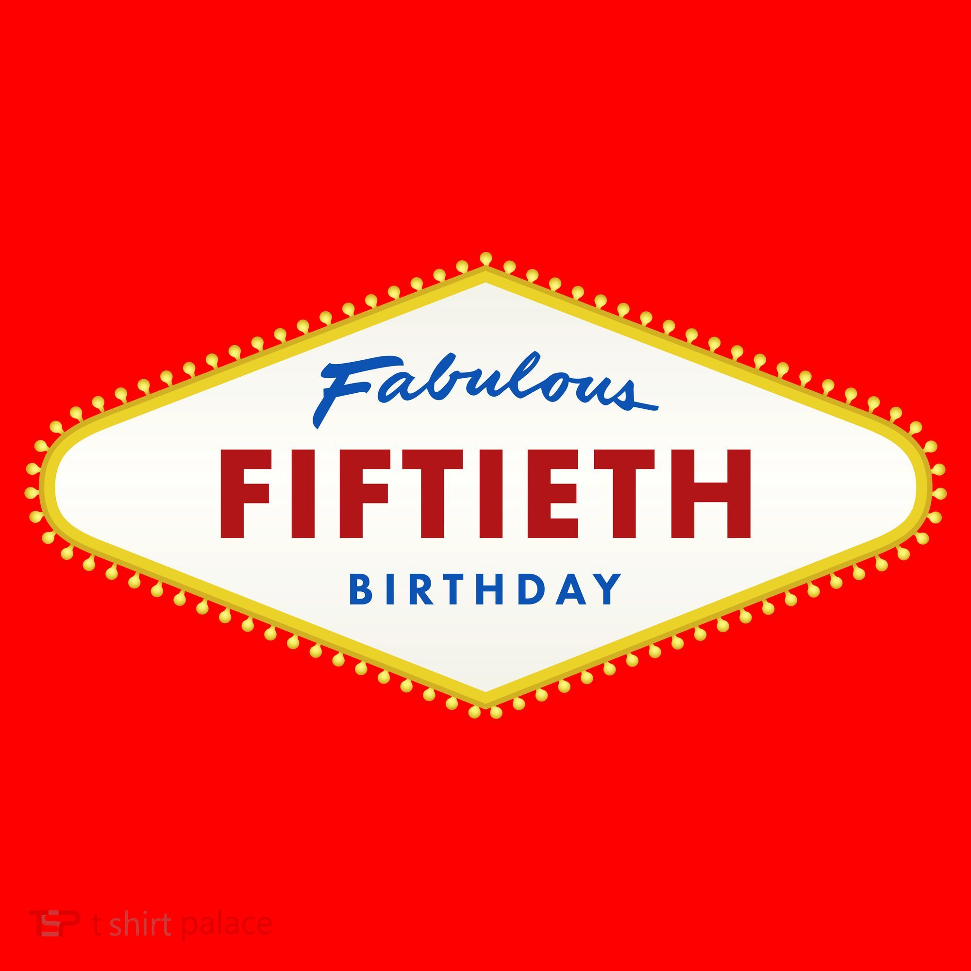 50th Birthday Las Vegas Fabulous fiftieth Santa Hat