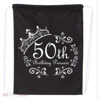 50th Birthday Princess Drawstring Bag thumb 0