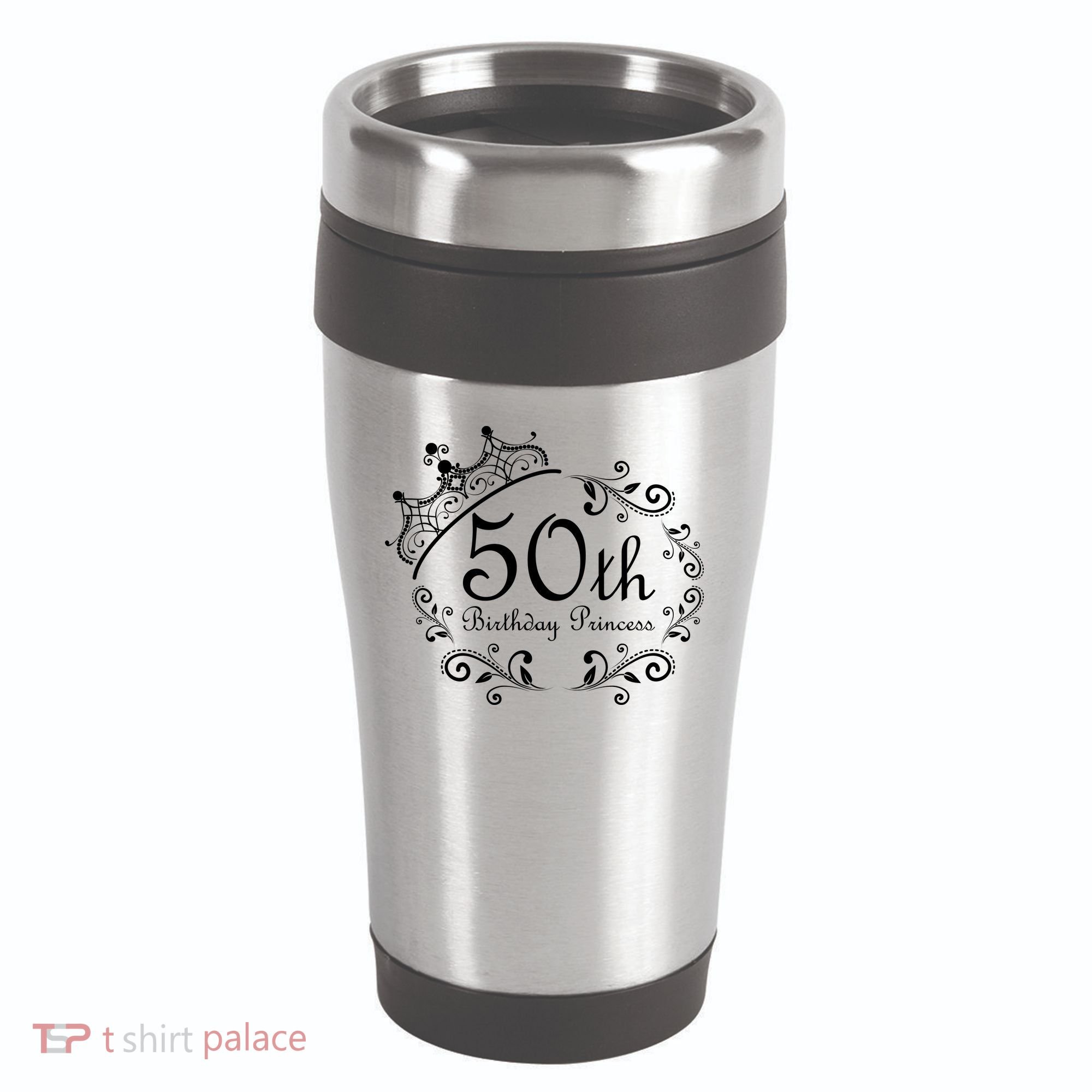 50th Birthday Princess 16oz Travel Tumbler