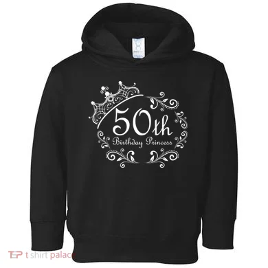 50th Birthday Princess Toddler Hoodie