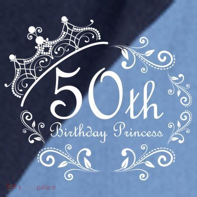 50th Birthday Princess Raglan Baseball Sleeve Shirt
