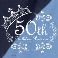 50th Birthday Princess Raglan Baseball Sleeve Shirt thumb 2