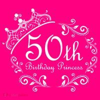 50th Birthday Princess Coaster thumb 2