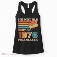 50th 1976 Birthday Retro I'm Not Old I'm A Classic Best Of Cassette Tape  Women's Tank Top thumb 0