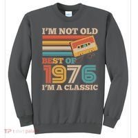 50th 1976 Birthday Retro I'm Not Old I'm A Classic Best Of Cassette Tape  Sweatshirt thumb 0