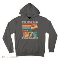 50th 1976 Birthday Retro I'm Not Old I'm A Classic Best Of Cassette Tape  Tall Hoodie thumb 0