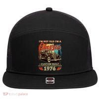 50th 1976 Birthday I'm Not Old I'm A Classic Custom Built High Performance Legendary Power  7 Panel Mesh Trucker Snapback Hat thumb 0