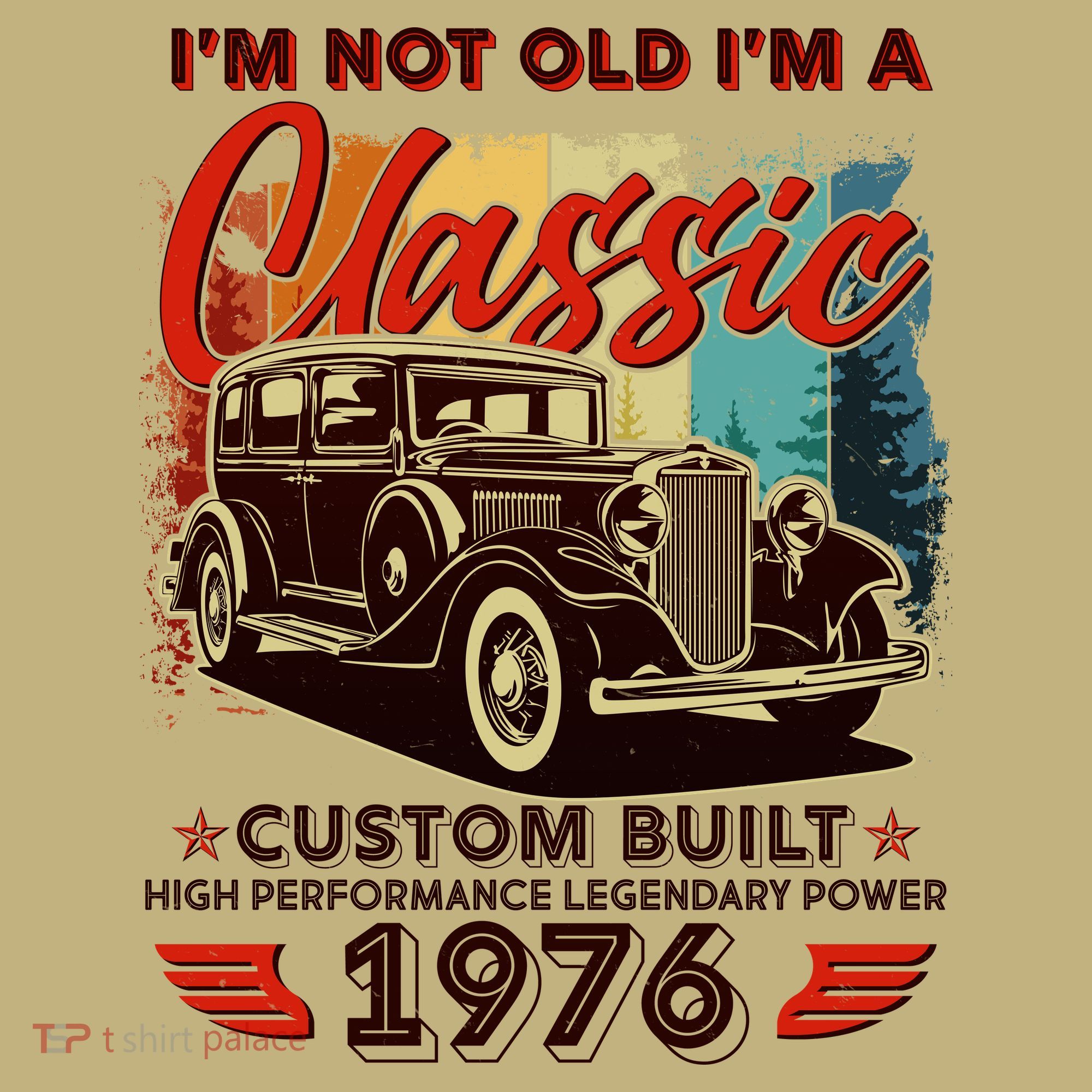 50th 1976 Birthday I'm Not Old I'm A Classic Custom Built High Performance Legendary Power  Mousepad