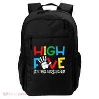 5yr 5th Birthday Funny High Five Its My Birthday Backpack thumb 0