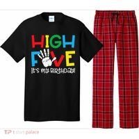 5yr 5th Birthday Funny High Five Its My Birthday Pajama Set thumb 0