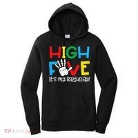 5yr 5th Birthday Funny High Five Its My Birthday Women's Hoodie thumb 0