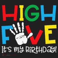5yr 5th Birthday Funny High Five Its My Birthday Hat thumb 2