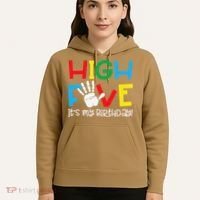 5yr 5th Birthday Funny High Five Its My Birthday Hoodie thumb 5
