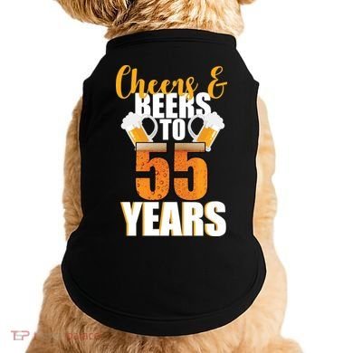 55th Birthday Cheers & Beers To 55 Years Doggie Tank