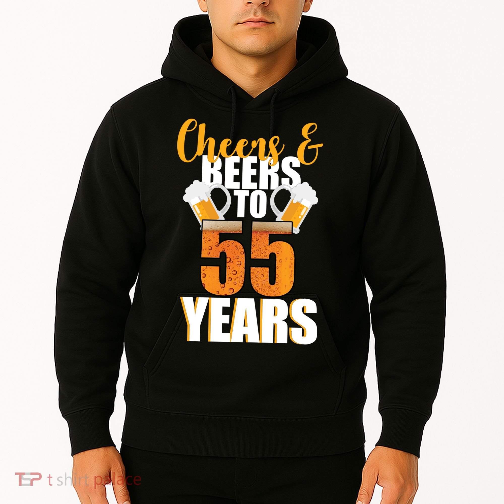 55th Birthday Cheers & Beers To 55 Years Hoodie