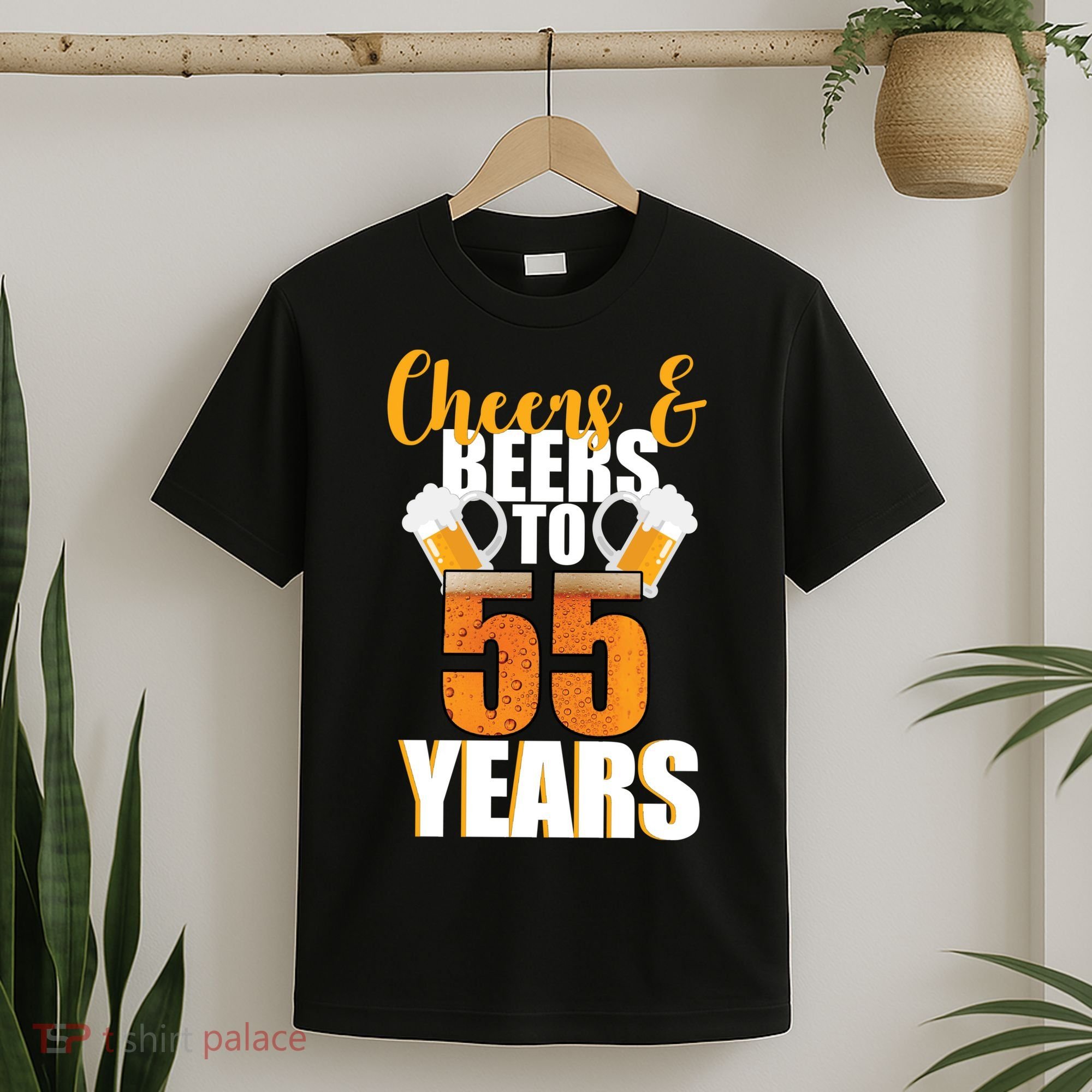 55th Birthday Cheers & Beers To 55 Years T-Shirt