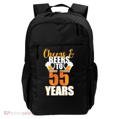 55th Birthday Cheers & Beers To 55 Years Backpack