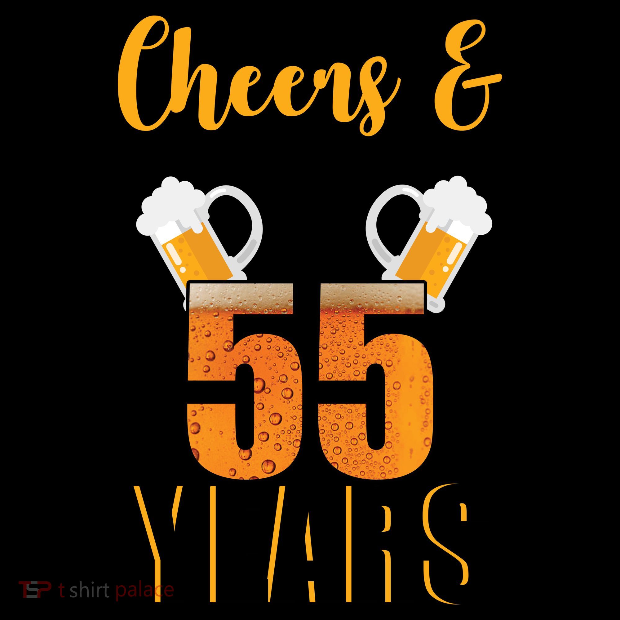 55th Birthday Cheers & Beers To 55 Years Coffee Mug