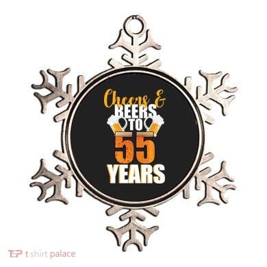 55th Birthday Cheers & Beers To 55 Years Ornament