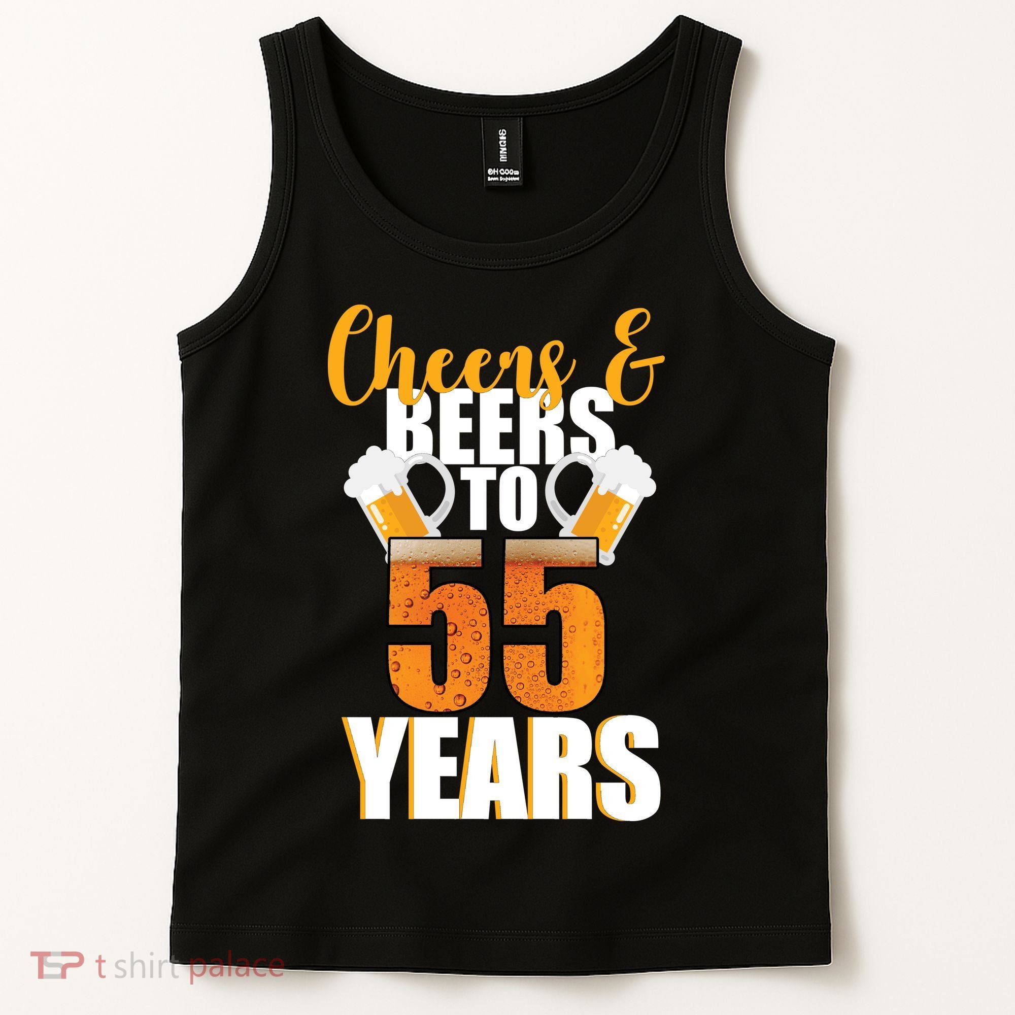 55th Birthday Cheers & Beers To 55 Years Tank Top