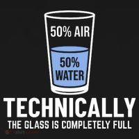50% Air 50% Water Technically The Glass Is Completely Full Hoodie thumb 7