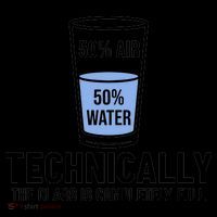 50% Air 50% Water Technically The Glass Is Completely Full Coffee Mug thumb 5
