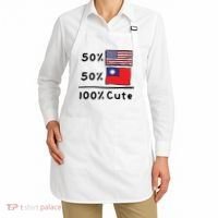 50% American 50% Taiwanese 100% Cute U S Taiwan Flags Great Gift Apron thumb 2