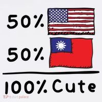 50% American 50% Taiwanese 100% Cute U S Taiwan Flags Great Gift Sweatshirt thumb 3