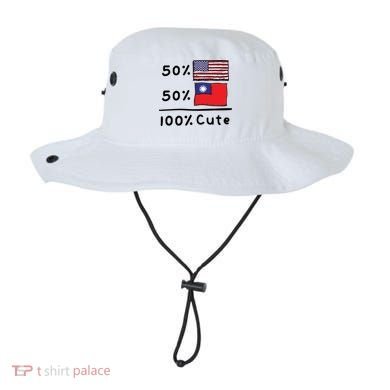 50% American 50% Taiwanese 100% Cute U S Taiwan Flags Great Gift Bucket Hat