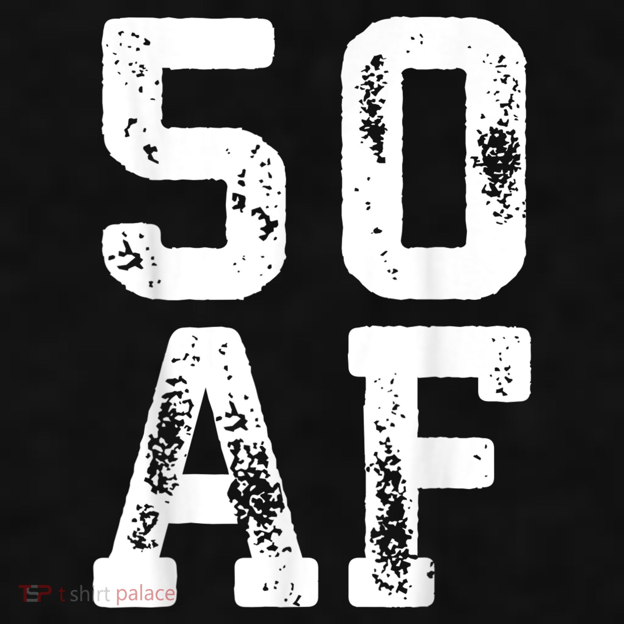 50 AF 50th Birthday Shirt shirt Ladies PosiCharge Tri-Blend Wicking Tank