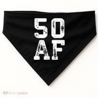 50 AF 50th Birthday Shirt shirt USA-Made Doggie Bandana thumb 0