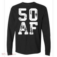 50 AF 50th Birthday Shirt shirt Comfort Colors Heavyweight Long Sleeve T-Shirt thumb 0