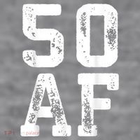 50 AF 50th Birthday Shirt shirt Women's Racerback Cropped Tank thumb 2