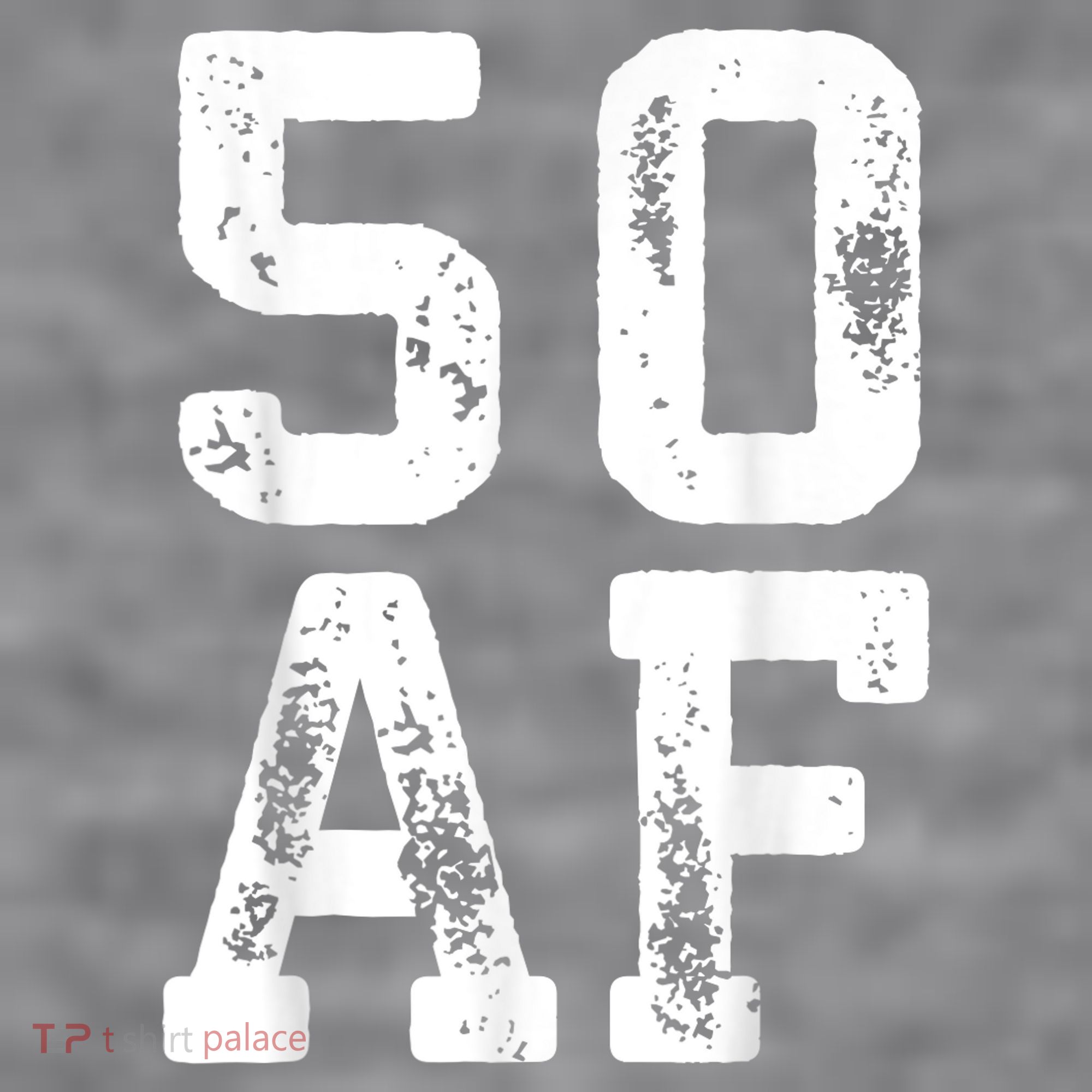 50 AF 50th Birthday Shirt shirt Women's Racerback Cropped Tank