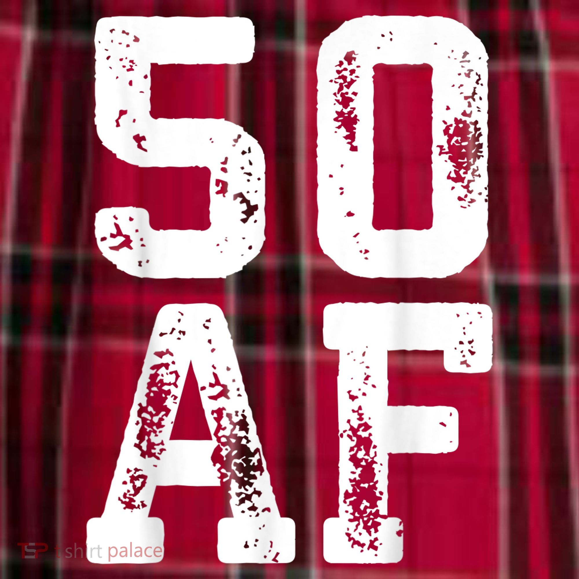 50 AF 50th Birthday Shirt shirt Women's Flannel Plaid Pajama Pants