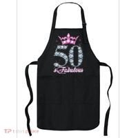 50 and Fabulous 50th Birthday Shirt For WoM.e.n.s Apron thumb 0