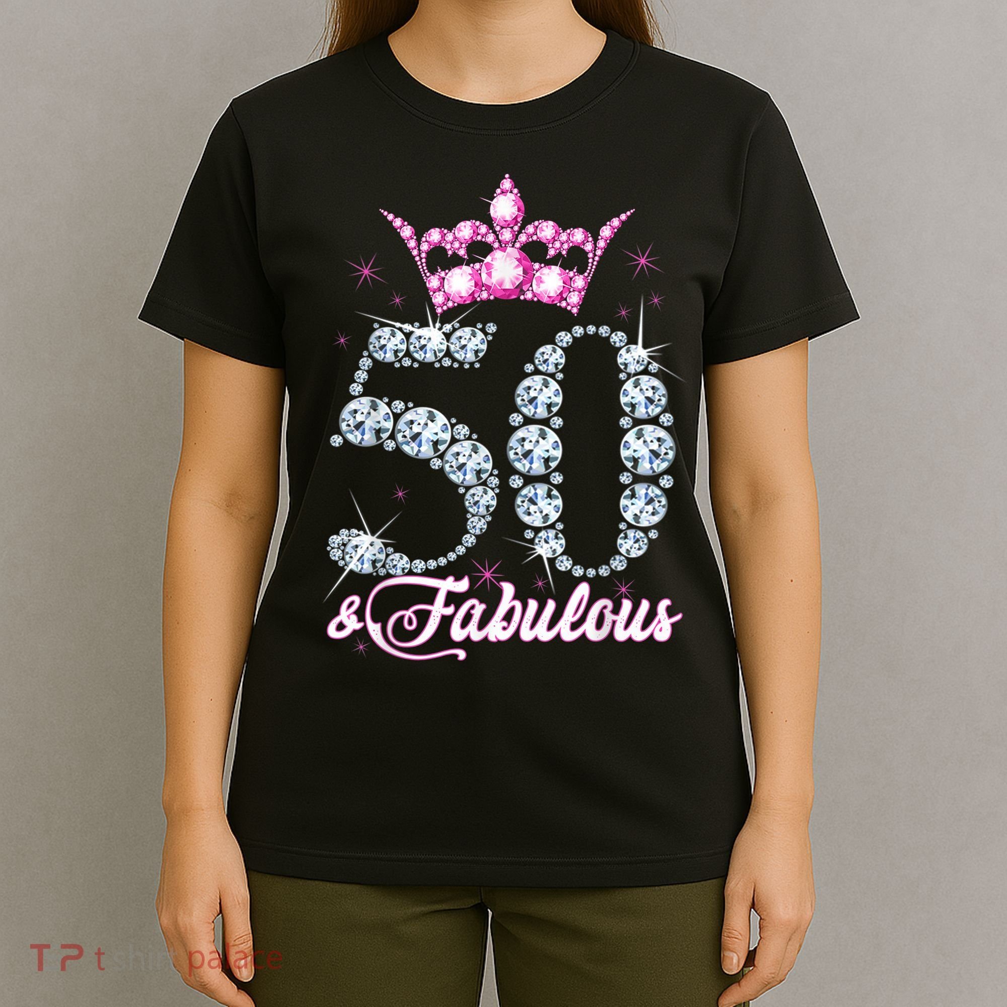 50 and Fabulous 50th Birthday Shirt For WoM.e.n.s T-Shirt