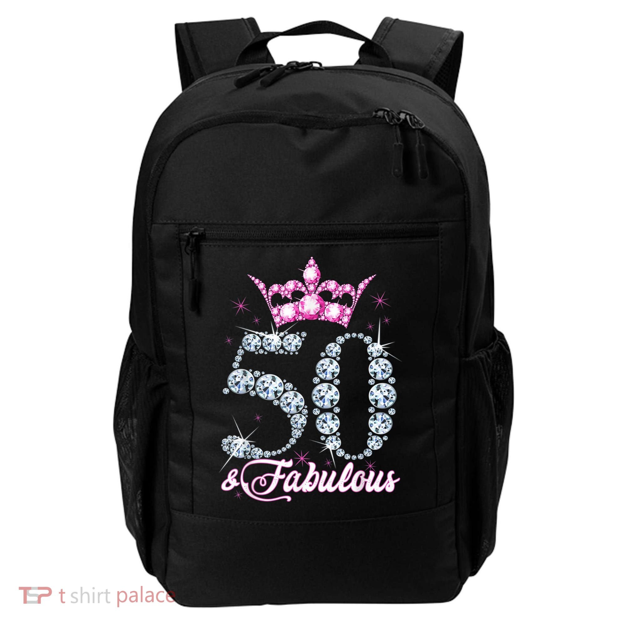 50 and Fabulous 50th Birthday Shirt For WoM.e.n.s Backpack