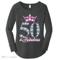 50 and Fabulous 50th Birthday Shirt For WoM.e.n.s Women's Perfect Tri Tunic Long Sleeve Shirt thumb 0