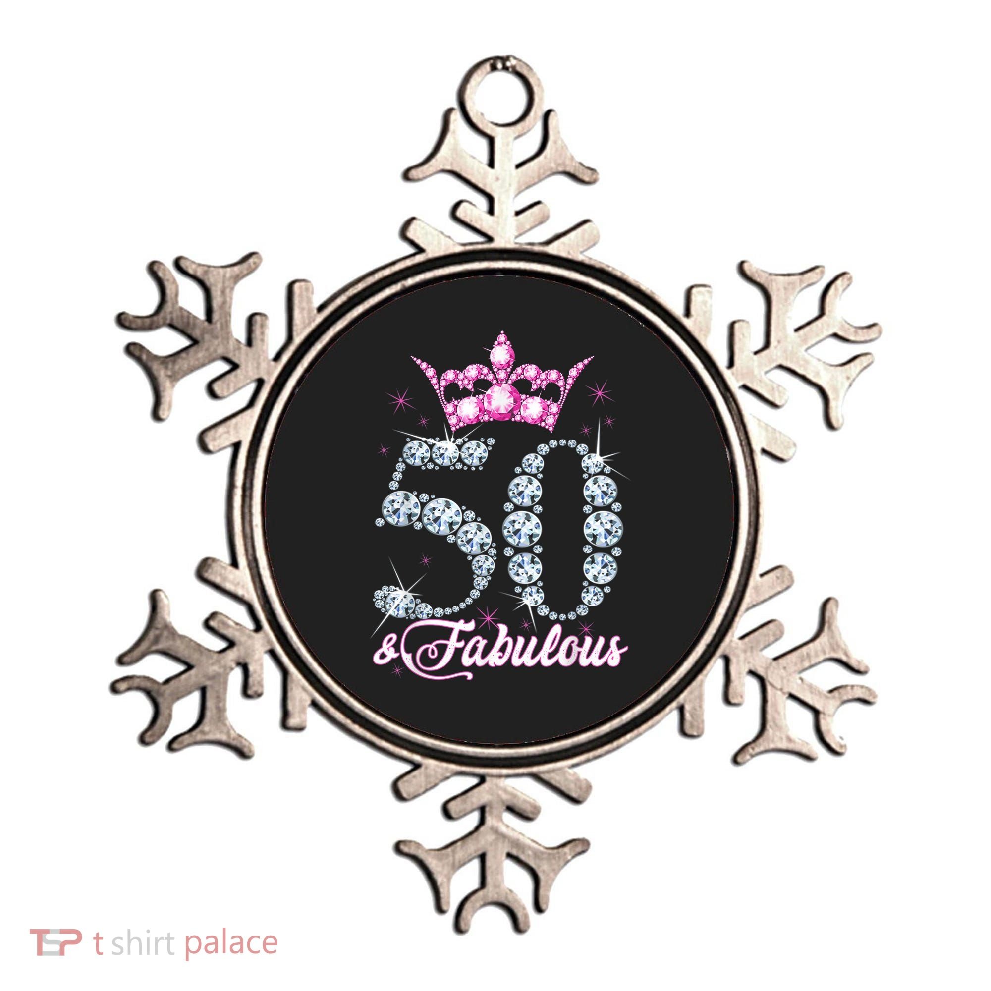 50 and Fabulous 50th Birthday Shirt For WoM.e.n.s Ornament