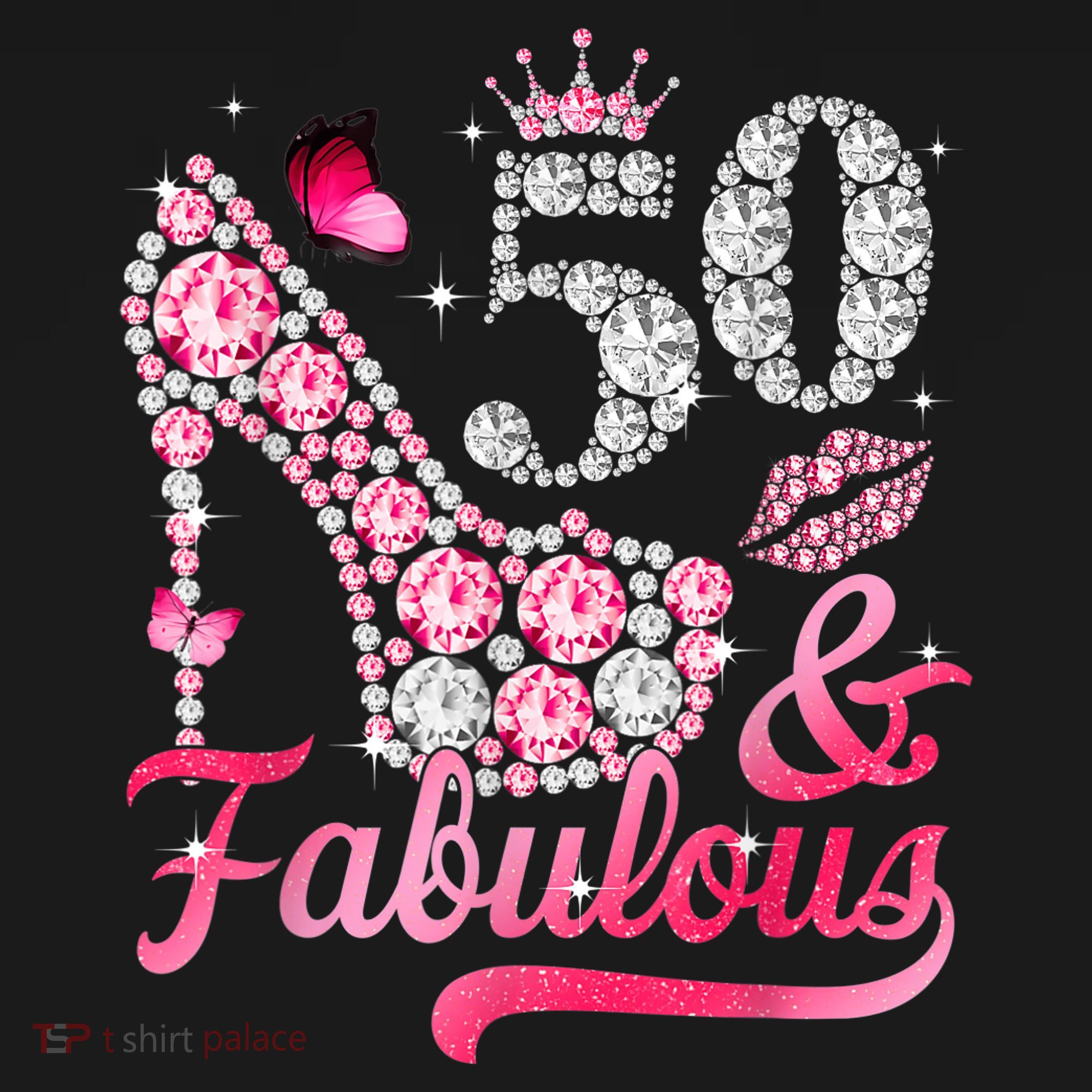 50 And Fabulous High Heel WoM.e.n.s 50th Birthday Long Sleeve Shirt