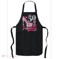 50 And Fabulous High Heel WoM.e.n.s 50th Birthday Apron thumb 0