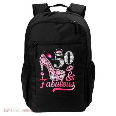 50 And Fabulous High Heel WoM.e.n.s 50th Birthday Backpack