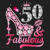 50 And Fabulous High Heel WoM.e.n.s 50th Birthday Beanie thumb 2