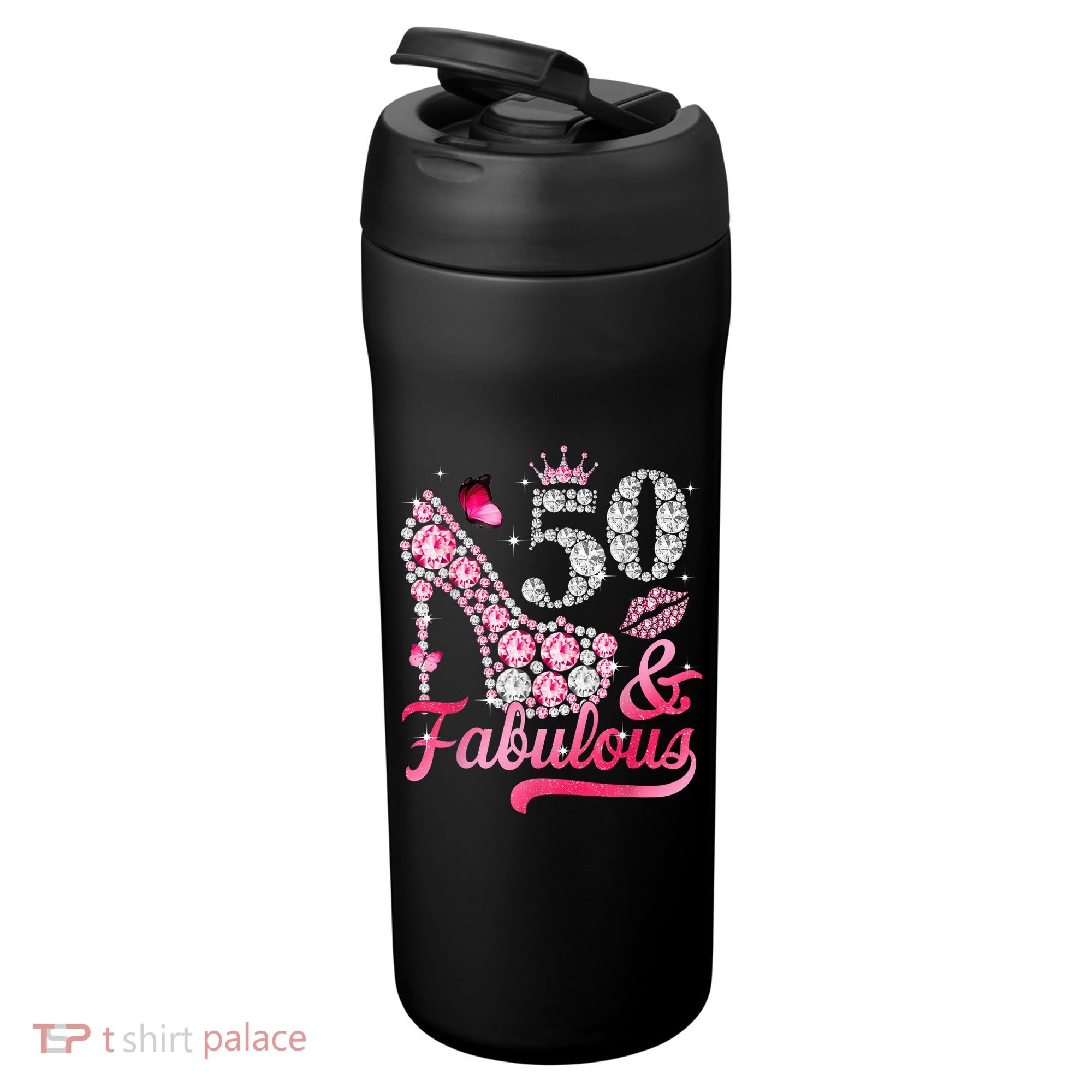 50 And Fabulous High Heel WoM.e.n.s 50th Birthday 24oz Duet Stainless Steel Tumbler