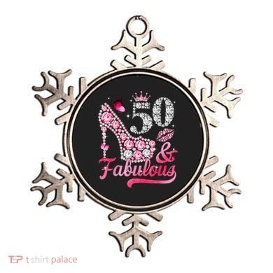50 And Fabulous High Heel WoM.e.n.s 50th Birthday Ornament