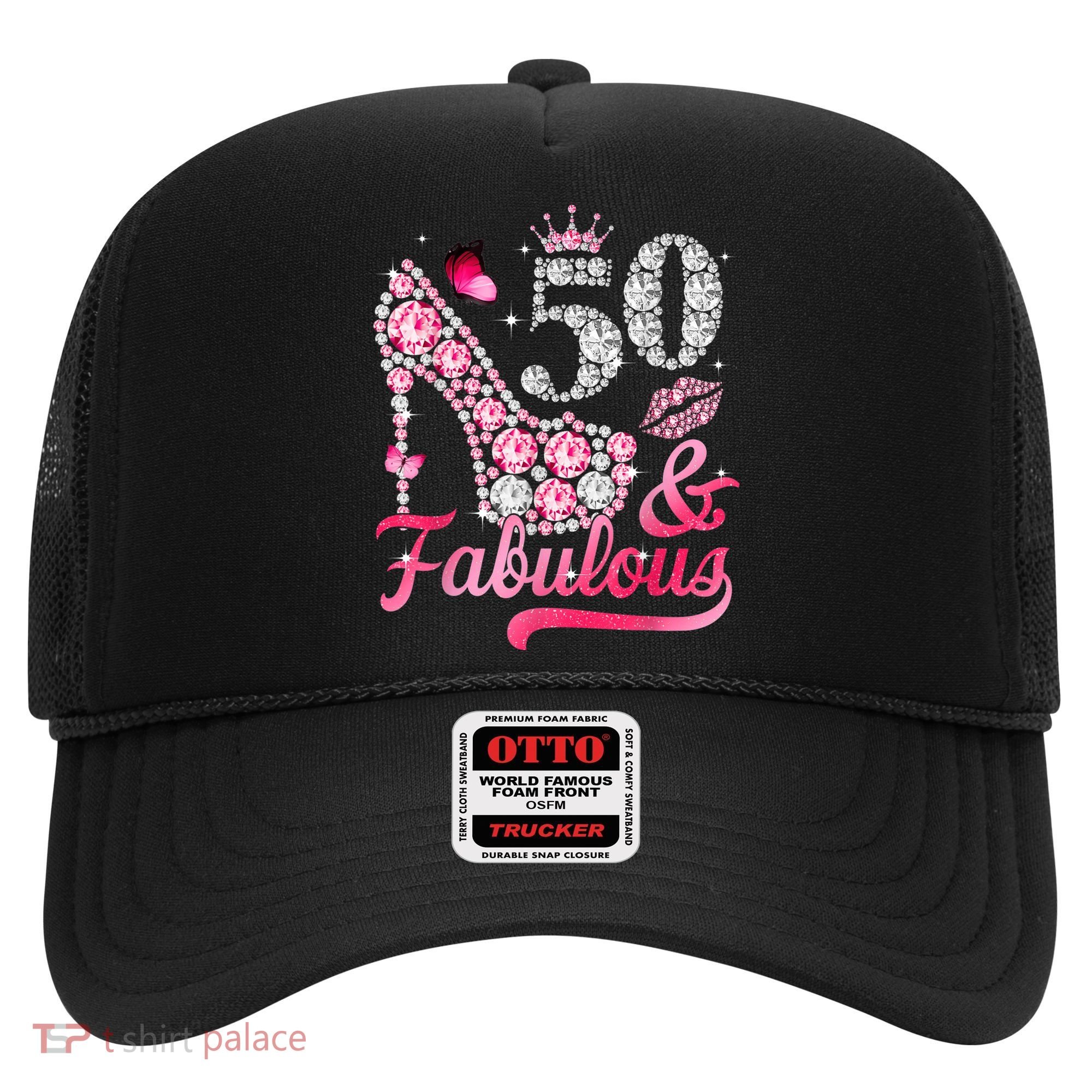 50 And Fabulous High Heel WoM.e.n.s 50th Birthday Hat