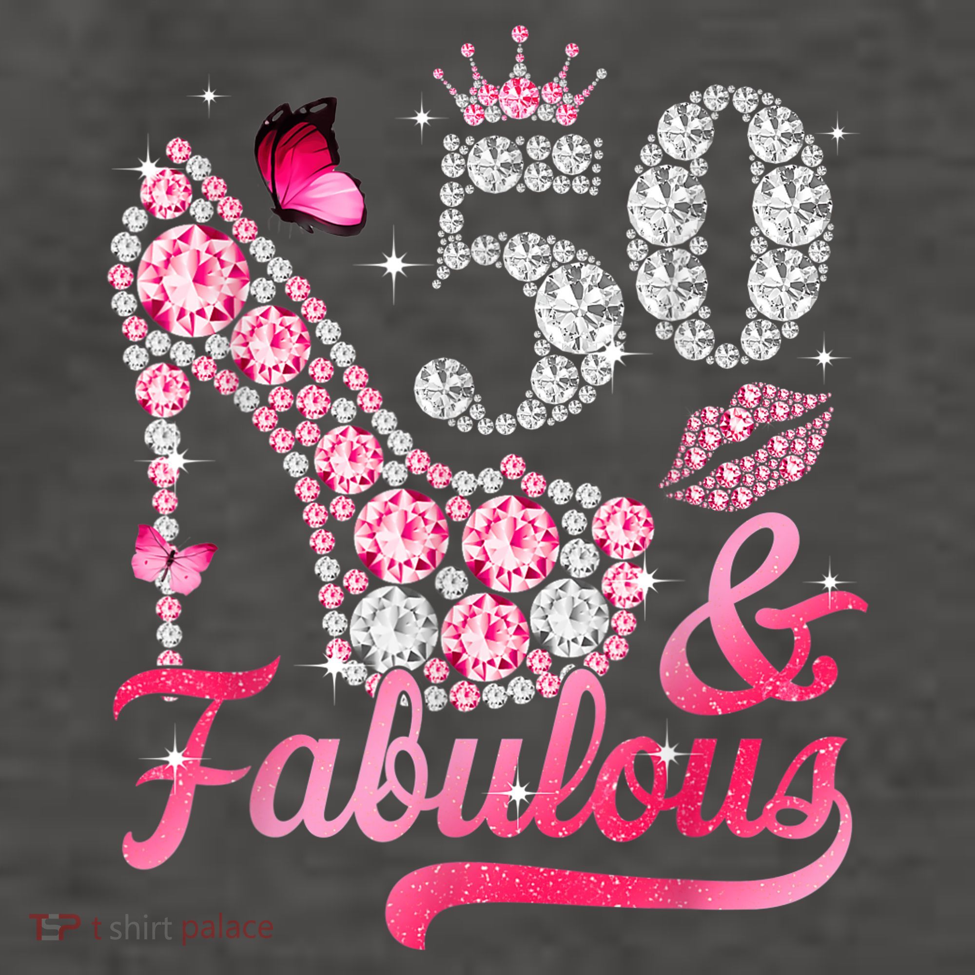 50 And Fabulous High Heel WoM.e.n.s 50th Birthday Vector Backpack
