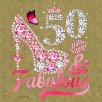 50 And Fabulous High Heel WoM.e.n.s 50th Birthday Garment-Dyed Women's Muscle Tee thumb 6